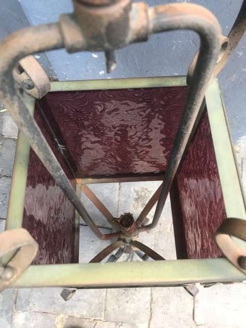 Beautiful Original Art Nouveau Ceiling Gaslamp converted to electricity