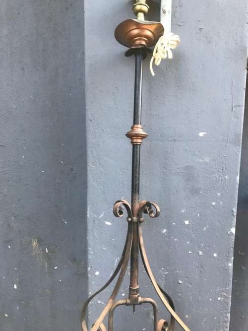 Beautiful Original Art Nouveau Ceiling Gaslamp converted to electricity