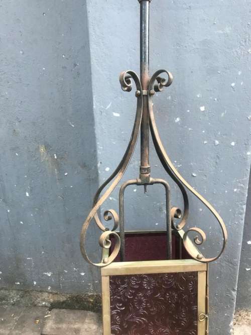 Beautiful Original Art Nouveau Ceiling Gaslamp converted to electricity