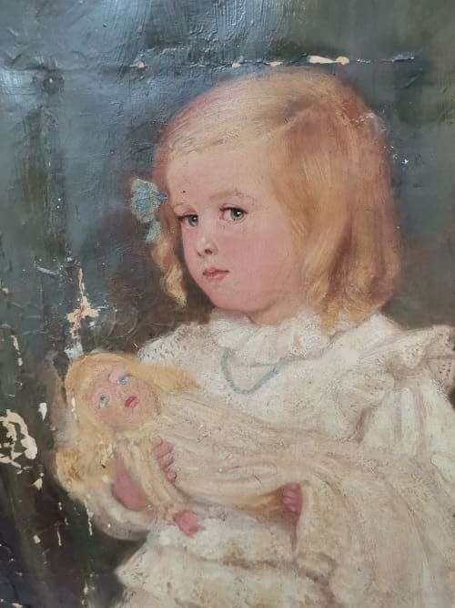 Rare Oil Painting: RB Hunter circa 1902 , British Artist