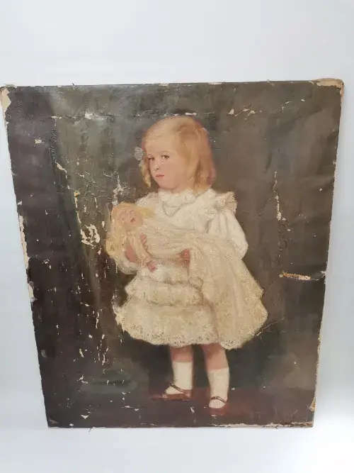 Rare Oil Painting: RB Hunter circa 1902 , British Artist