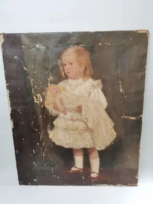 Rare Oil Painting: RB Hunter circa 1902 , British Artist