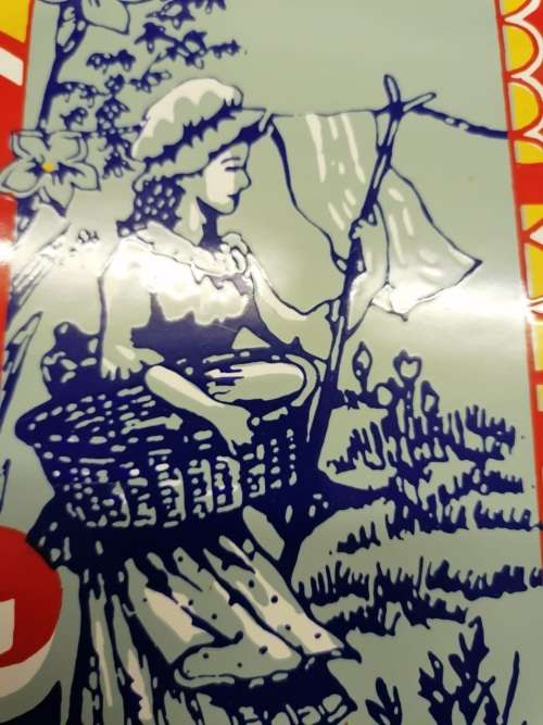 Original Enamel Sunlight Soap Sign ( 50 x 43 cm )