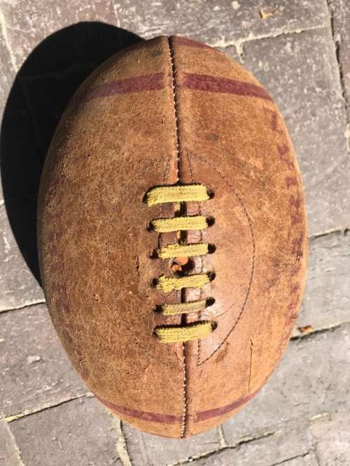 Rugby Ball: Genuine Leather Barbarian Ball