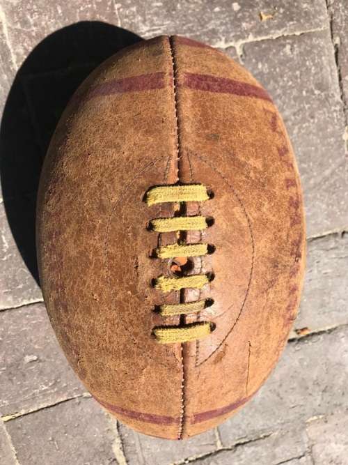 Rugby Ball: Genuine Leather Barbarian Ball