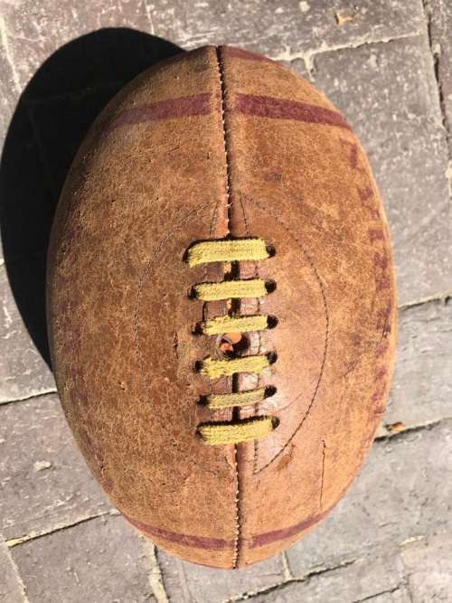 Rugby Ball: Genuine Leather Barbarian Ball