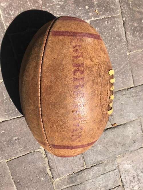Rugby Ball: Genuine Leather Barbarian Ball