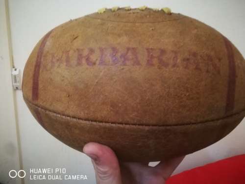Rugby Ball: Genuine Leather Barbarian Ball