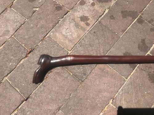 Boer War : POW Kierie signed POW 1901 ( 90 cm , heavy item)