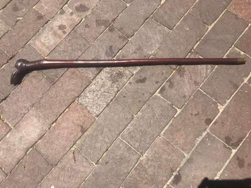 Boer War : POW Kierie signed POW 1901 ( 90 cm , heavy item)