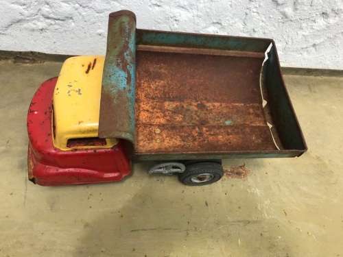 Vintage Tinplate Dumptruck ( 33 cm )