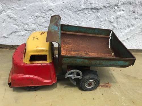 Vintage Tinplate Dumptruck ( 33 cm )