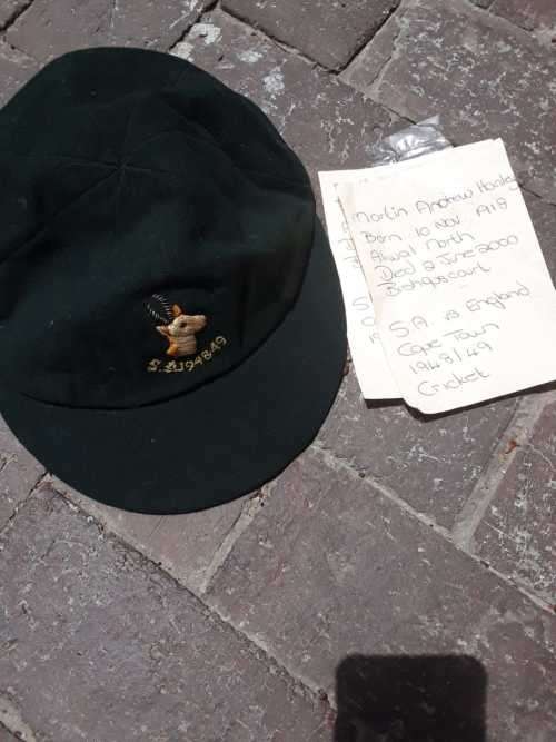 Rare SA Cricket Players Cap 1948/49 against England