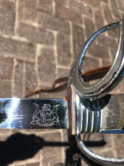 SADF Sword with Scabbard , Blade by Soligen