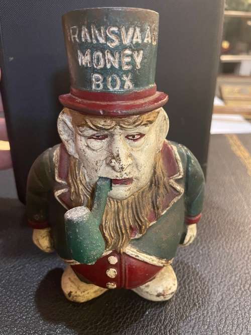 Boer War :Paul Kruger Cast Iron Moneybox