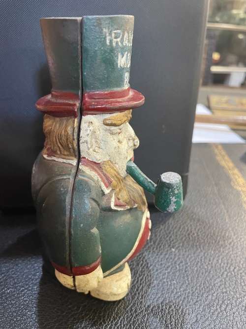 Boer War :Paul Kruger Cast Iron Moneybox