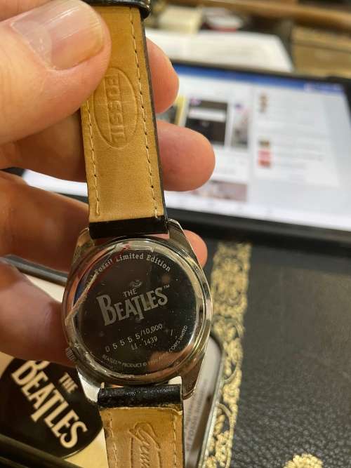 Beatles Watch  Limited Edition Fossil Watch , 1996 in original box and working
