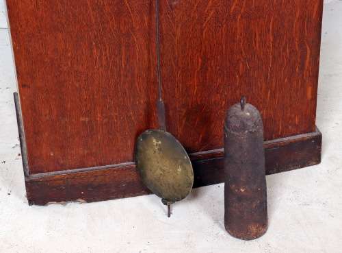 ENGLISH OAK LONGCASE CLOCK BY JOHN PAXTON ST NEOTS CIRCA 1790 ( WORKING )