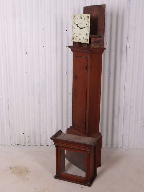 ENGLISH OAK LONGCASE CLOCK BY JOHN PAXTON ST NEOTS CIRCA 1790 ( WORKING )