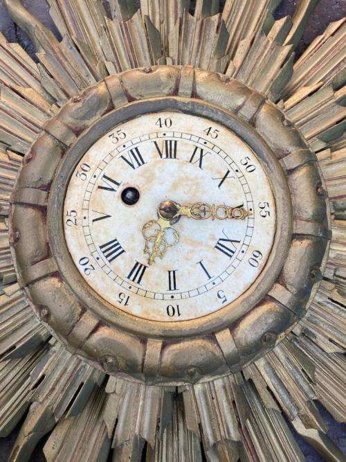 Vintage Midcentury Starburst Clock ( 44 cm )