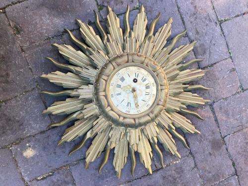 Vintage Midcentury Starburst Clock ( 44 cm )
