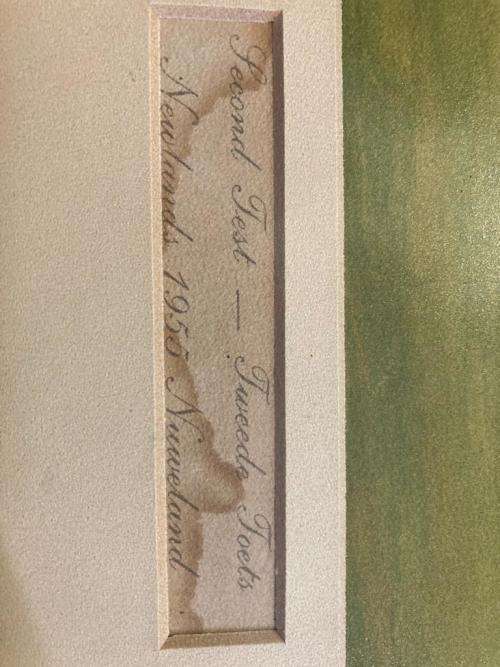 Vintage Rugby Print Second Test 1955 Newlands