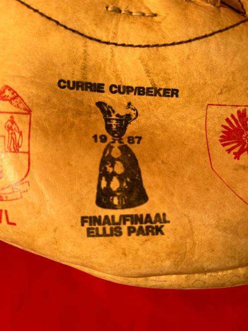 Rugby Ball: Genuine Leather , Curriecup Final 1987, Tvl vs NTvl