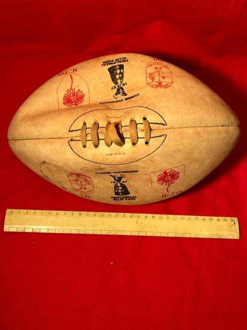 Rugby Ball: Genuine Leather , Curriecup Final 1987, Tvl vs NTvl