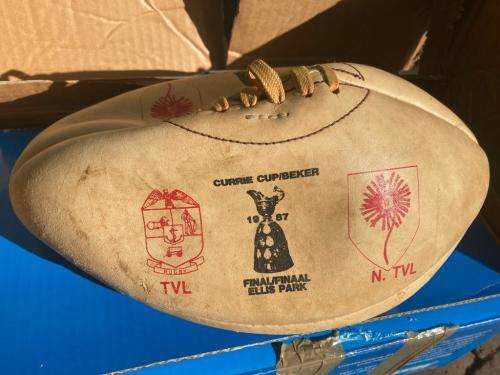 Rugby Ball: Genuine Leather , Curriecup Final 1987, Tvl vs NTvl