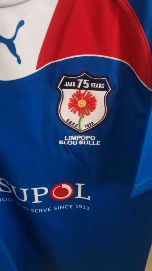 Rugby Players Jersey: Limpopo Blou Bulle 75 jaar