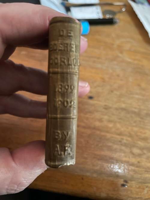 Boer War: Stone carved Book uit Kimberley Tronk