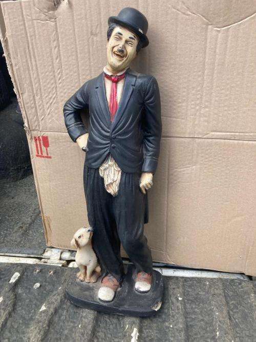 1 Charlie Chaplin Figurines made from Fibreglass ( 53 cm ) Bid per figurine to take 1