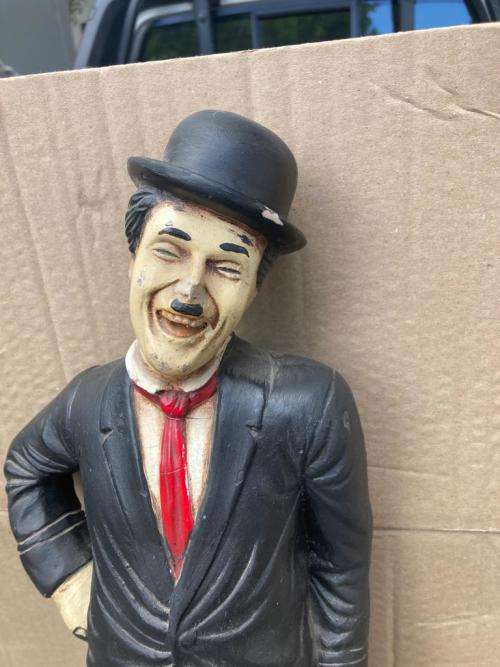 1 Charlie Chaplin Figurines made from Fibreglass ( 53 cm ) Bid per figurine to take 1