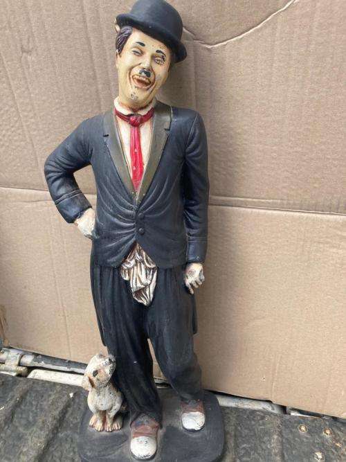 1 Charlie Chaplin Figurines made from Fibreglass ( 53 cm ) Bid per figurine to take 1
