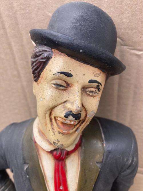 1 Charlie Chaplin Figurines made from Fibreglass ( 53 cm ) Bid per figurine to take 1