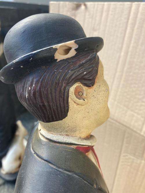 1 Charlie Chaplin Figurines made from Fibreglass ( 53 cm ) Bid per figurine to take 1