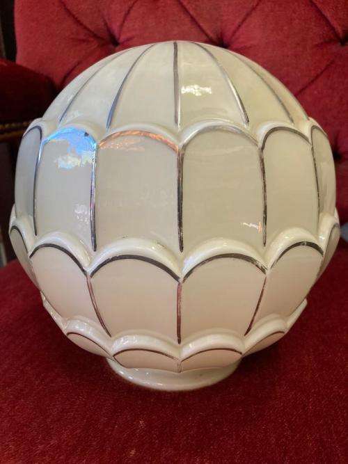 Beautiful Art Deco Ceiling Light Shade ( 20 cm high , 10 cm diameter)