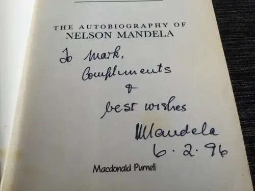 Nelson Mandela: Signed First Edition Long Walk to Freedom.