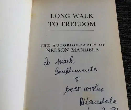 Nelson Mandela: Signed First Edition Long Walk to Freedom.
