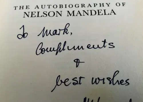 Nelson Mandela: Signed First Edition Long Walk to Freedom.
