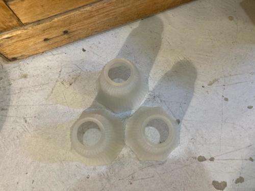 3 Original Vintage Lampshades ( 10 cm high, diameter 12 cm )