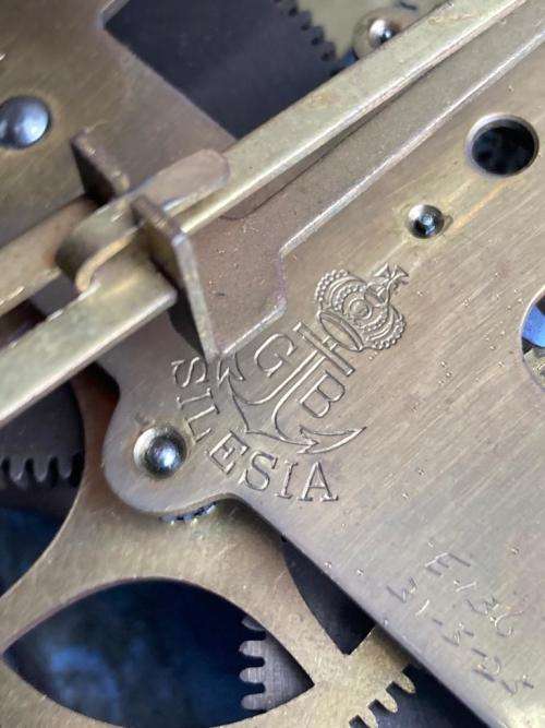 Large Victorian Gustav Becker Mahogany Regulator Wall Clock ( 125 cm )