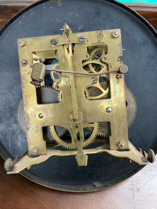 Large Victorian Gustav Becker Mahogany Regulator Wall Clock ( 125 cm )