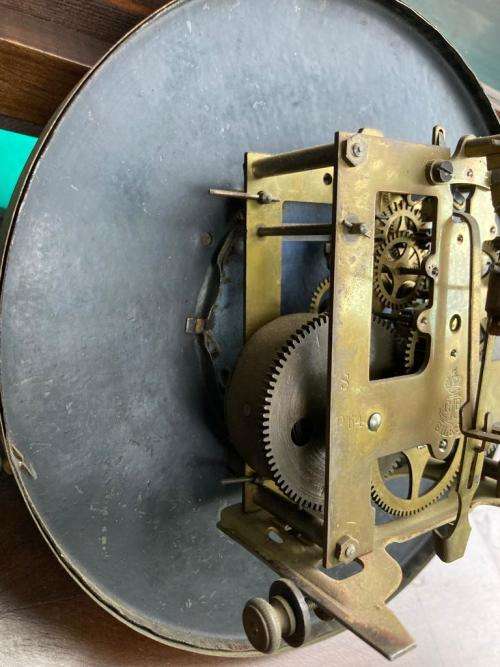 Large Victorian Gustav Becker Mahogany Regulator Wall Clock ( 125 cm )