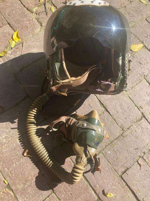 Rare SAAF Mirage/ Impala Pilots Complete Helmet