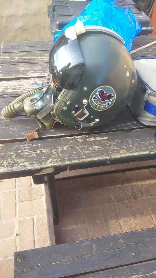 Rare SAAF Mirage/ Impala Pilots Complete Helmet