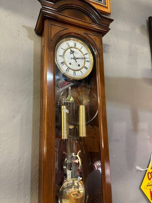Regulator Wall Clock : Mahogany Cased by James Stewart Armagh ( Working )