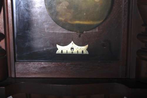 Large Victorian Gustav Becker Mahogany Regulator Wall Clock ( 125 cm )