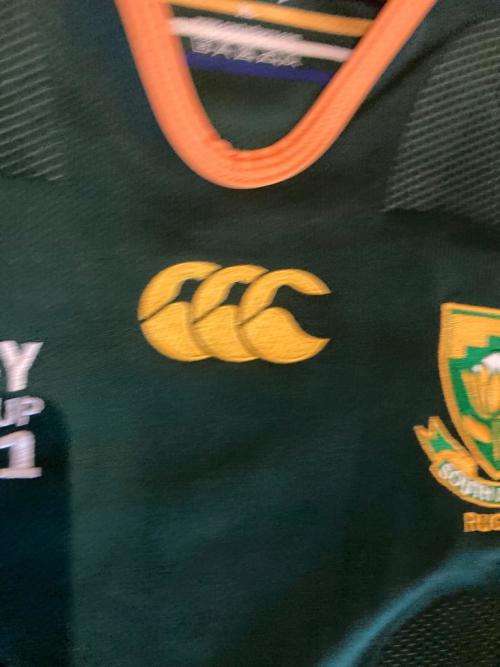 Rugby Springbok Players Jersey Worldcup 2011