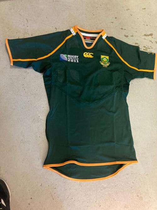 Rugby Springbok Players Jersey Worldcup 2011